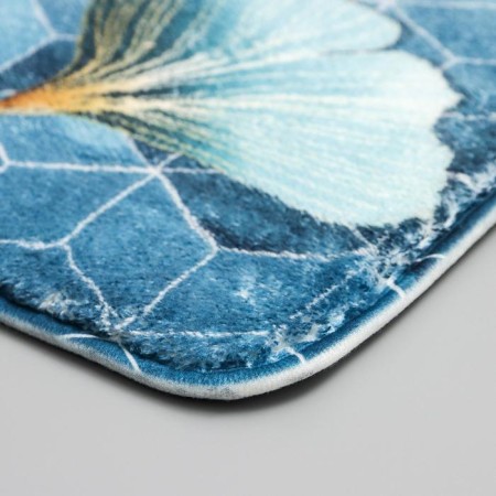 Bathroom mat “Leaves”, 50 × 80 cm, microfiber-3