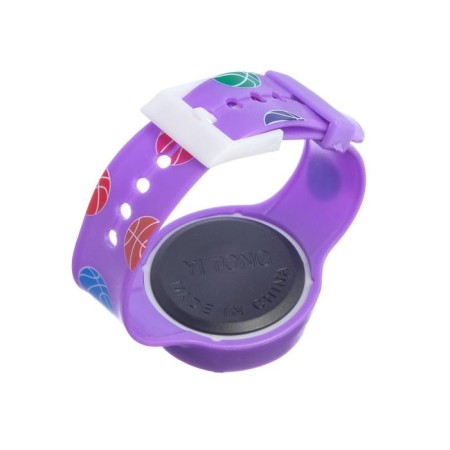 Watch of washing electronic, children's "pea", silicone strap, L-22 cm, purple-1