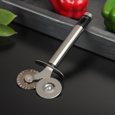 Knife for pizza and dough fargo, 17 × 7 cm, bilateral, silver color