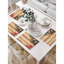 A set of napkins for setting the table 