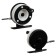 Inertial coil, metal plastic, diameter 5.7 cm, black white color, 601a