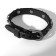 Bracelet Skin "Hardcore" skull pirates, black color in silver