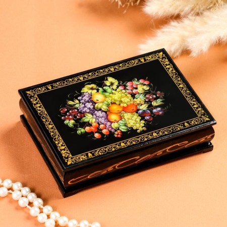 Casket "Still Life", 10 × 14 cm, lacquer miniature