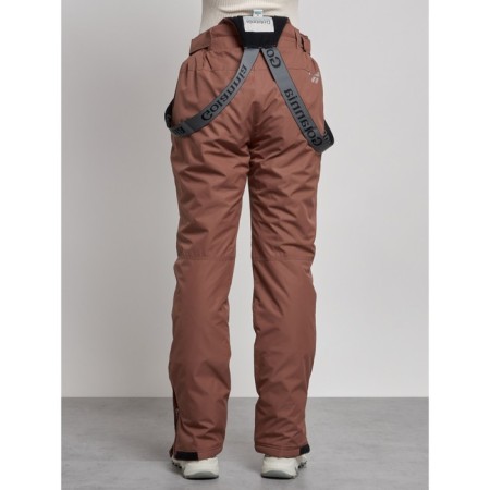 Semi -combinezone ski insulated female winter, size 44, brown color-7