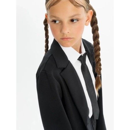 Jacket for girl Study Lass, height 134 cm, black color-7