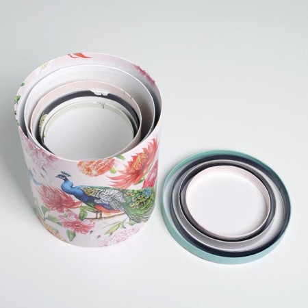 Set of boxes 5 in 1, gift packaging, Flowers, 13 x 14–19.5 x 22 cm-10