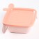Baby plate Lalababy Play with Me Birdie with a soft lid, pink color