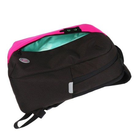 Youth backpack 42 x 28 x 14 cm, Grizzly, laptop department, black/pink-8