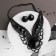 Set 2 objects: earrings, necklace “vernissage” lapella, black color, 35 cm