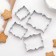 A set of forms for cutting the cookie "Frame for wishes", 4 pcs, chrome -colored color