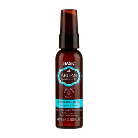 Oil for recovery and giving shine on HASK hair, with argan extract, 59 ml