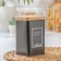 Bank for bulk products "Lifestyle Coffee", 9 × 9 × 15 cm, black color