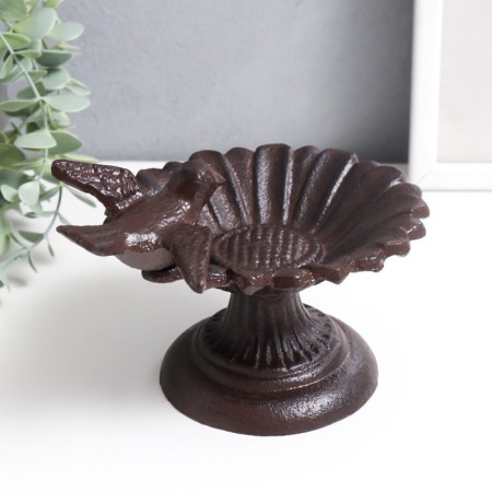 Souvenir cast iron stand "Bird on the chamomile" 10x17x13 cm-2