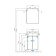 Tumbing under the Aquaton Sky Pro sink, 55 cm, white gloss color