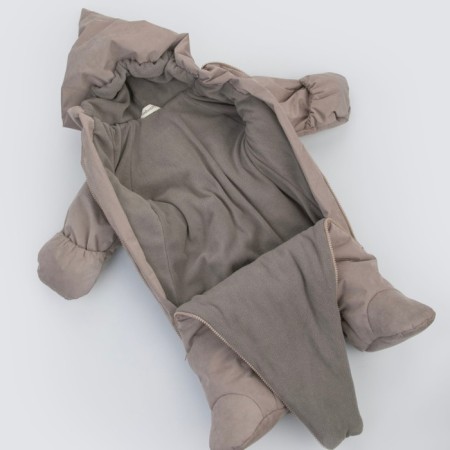 Combineson Children's Winter Kinderlitto "Velvet-1", height 68-74 cm, color gray-beige-3