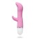 Vibrator with a clitoral stimulant, 19x3.5 cm, pink
