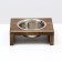 The stand is single with bowls, metal 16 x 14.5 x 6.5 cm 450 ml