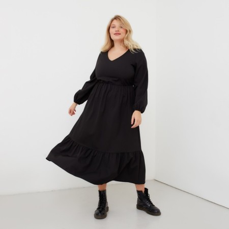 Women's dress Midy Mist Plus-Size, r.52, black-3