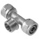 Aqualink tee, crimping, 1/2 "x 16 mm, external thread