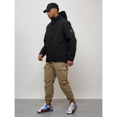 Male spring jacket, size 50, black color-10