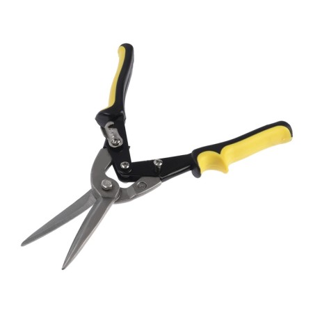 Scissors for metal tundra, 2k handles, straight cut, 300 mm