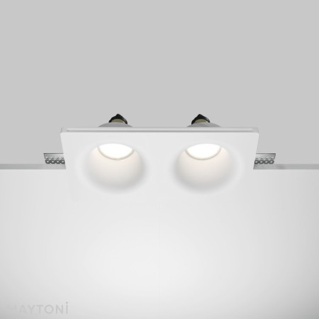 The built-in lamp Technical DL002-DW-02-W, 2x12W, 23.3x12x5 cm, GU10, white color-3