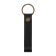 Leather keychain for a car key, strap, genuine leather, black