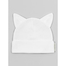 Шапочка детская Amarobaby Fashion Cat, размер 40-42, цвет молочный