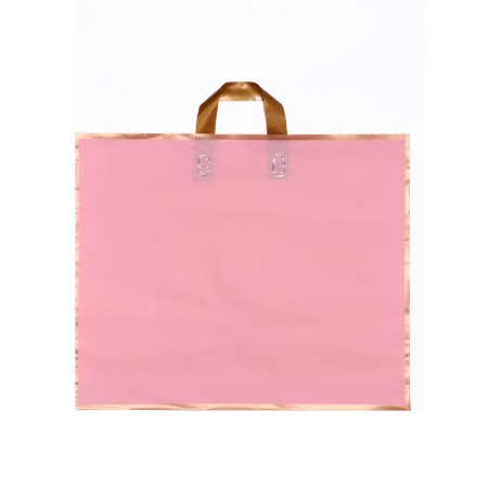 Pack with a loop handle pink 50 x 41 x 10 cm 80 μm