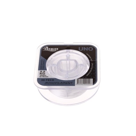 Premier Fishing uno fishing line, diameter 0.14 mm, test 2.2 kg, 100 m, transparent