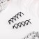 Hair hairpin "Spiral" 5 cm, black