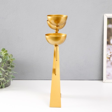 Summary Metal for 3 candles d = 8 cm "Nicole" 23x8x33.5 cm-5