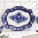 Big tray, gzhel, porcelain, 36x26 cm