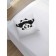 Decorative pillowcase "Inverted panda", on a zipper, size 45x45 cm