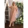 Female dress, size 62, beige color