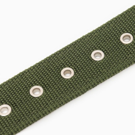 Collar "Comfort" Combined (polyester, art. Leather), 70 x 4 cm, Osh 48-58 cm, dark green-6