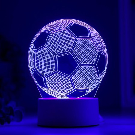Light "Football" LED RGB from the network 9.5x12.5x16 cm-3