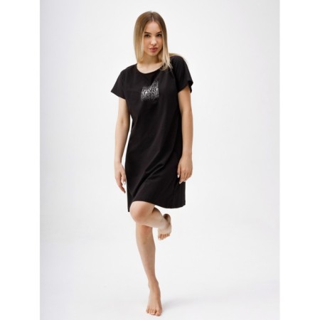 Night shirt female diva, size 52, black color-10