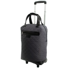 Bag Tvka on wheels, textiles, gray 34x20x52 cm