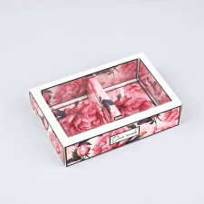 Folding box with a plastic lid 