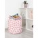 Toy basket "Pink Heart, size 35x35 cm