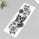 Tattoo on the body black "Skull in flowers" 48x17 cm