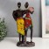 Polystone souvenir "Young couple from Africa" ​​MIX 31.5x8x16 cm