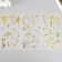 Plastic stickers "Mimosa" set 6x18 cm