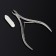 Manicure nippers for the cutter “Premium”, double spring, 10.6 cm, blade length - 6 mm, on the blist, silver color