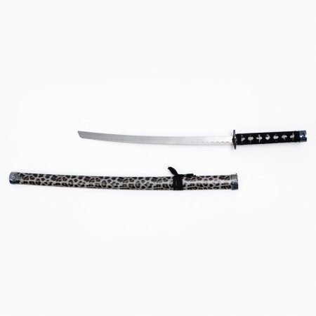 Souvenir weapon "Katana on the stand", brown scabbard near Leopard, 89cm-8