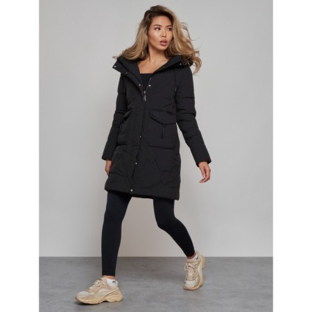 Winter jacket, size 42, black color-2