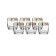 A set of glasses for whiskey, the Panto Platinum decor, Gold Layer, 230 ml x 6 pcs.