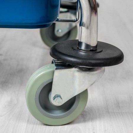 Simultaneous cleaning trim with spin and net, 23 l, chrome frame-1