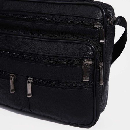 Male bag, black color-4